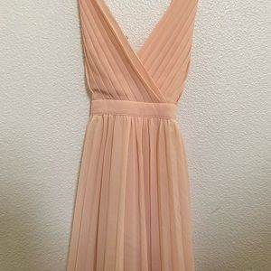Pink pleated cocktail dress - Marilyn Monroe vibes!!